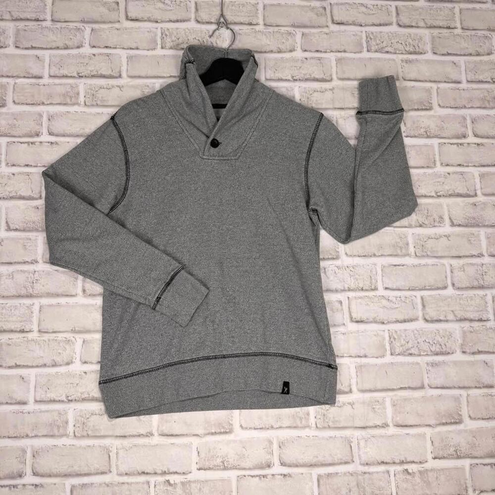 Marc Ecko Cut & Sew 80% Cotton Sweater‎ Long Sleeve Shawl Collar Men's Size S